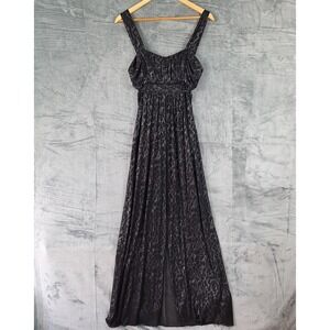 Vintage Womens Dress 6 Black Babydoll Y2K Prom Fairy Grunge Whimsigoth Milkmaid